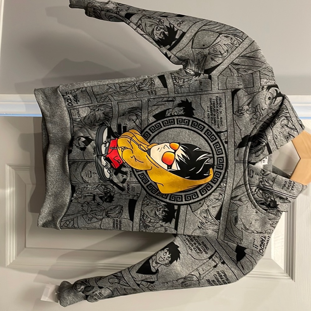 Kids size 6 Spanish comic book sweatshirt